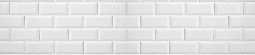 Küchenrückwand - Weiße Fliesen Fliesenspiegel