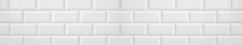 Küchenrückwand - Weiße Fliesen Fliesenspiegel