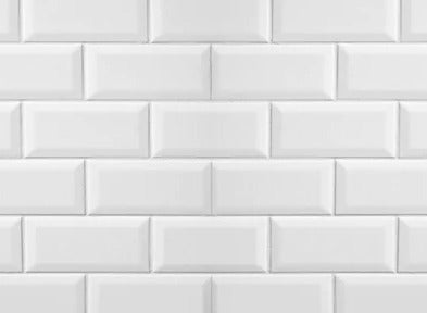 Küchenrückwand - Weiße Fliesen Fliesenspiegel