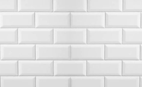 Küchenrückwand - Weiße Fliesen Fliesenspiegel