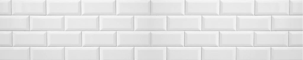 Küchenrückwand - Weiß-gräulicher Fliesenspiegel