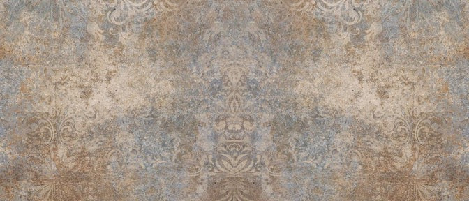 Küchenrückwand - Altes abgenutztes Mosaik Motiv