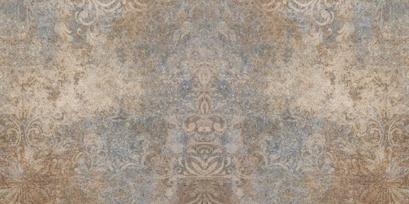 Küchenrückwand - Altes abgenutztes Mosaik Motiv