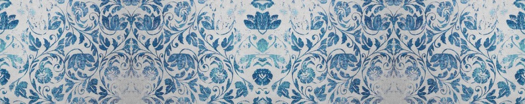 Küchenrückwand - Altes Abgenutztes Damast Patchwork Vintage Motiv