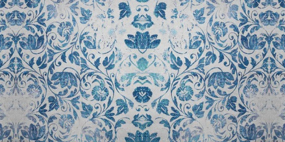 Küchenrückwand - Altes Abgenutztes Damast Patchwork Vintage Motiv