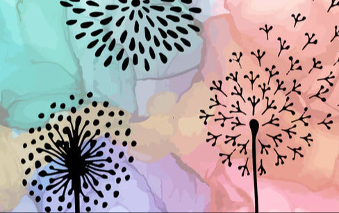 Küchenrückwand - Pusteblume Aquarell