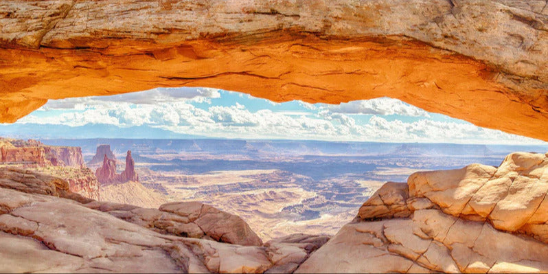 Küchenrückwand - Mesa Arch-Panorama bei Sonnenaufgang