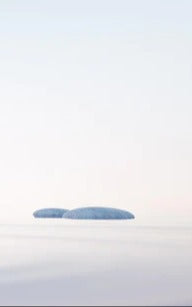 Küchenrückwand - Steine und Gras im See Querformat