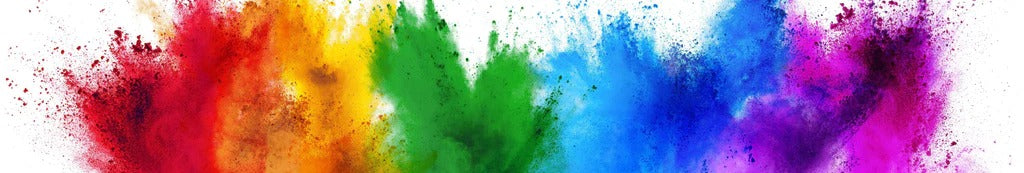 Küchenrückwand - Explosion von buntem Pulver