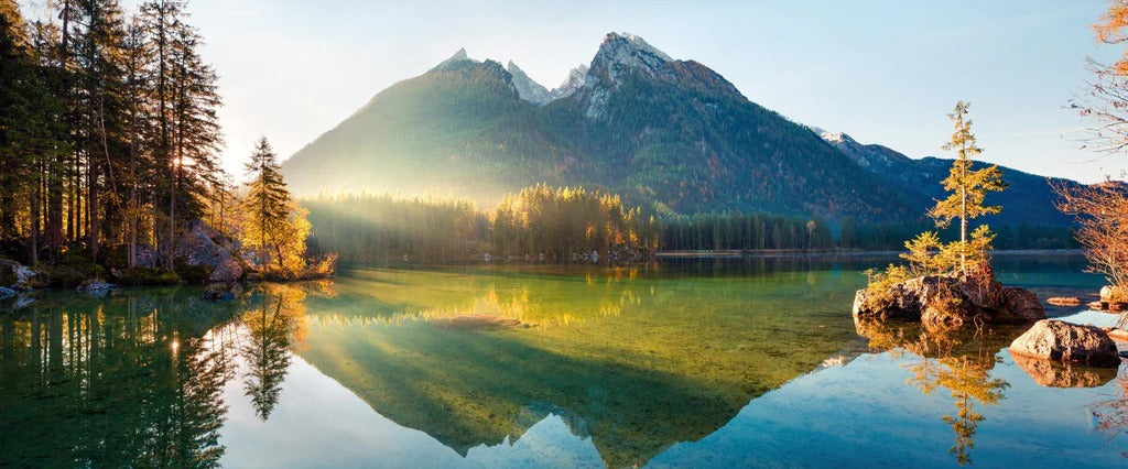 Küchenrückwand - Sonnenaufgang am Hintersee
