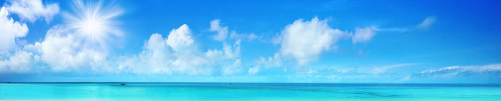 Küchenrückwand - Wunderschöner Strand mit hellem Sand