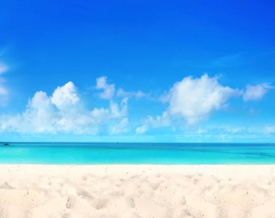 Küchenrückwand - Wunderschöner Strand mit hellem Sand