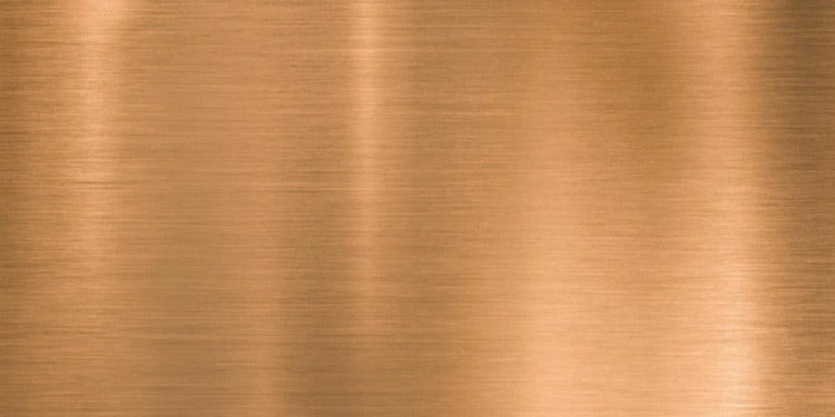 Küchenrückwand - Metallische Kupferplatte