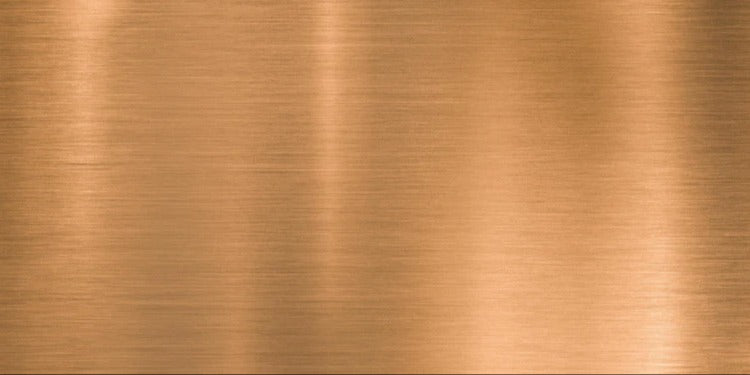 Küchenrückwand - Metallische Kupferplatte