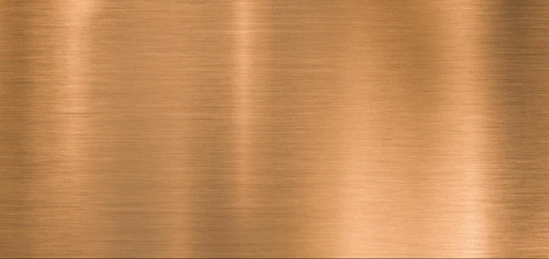 Küchenrückwand - Metallische Kupferplatte