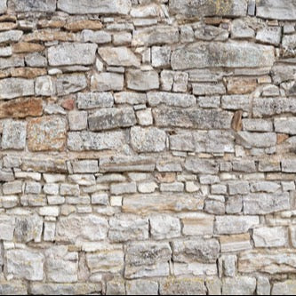 Küchenrückwand - Gräuliche alte Mauer aus groben Steinen