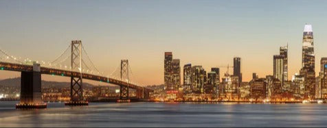 Küchenrückwand - Bay Bridge und die Skyline von San Francisco