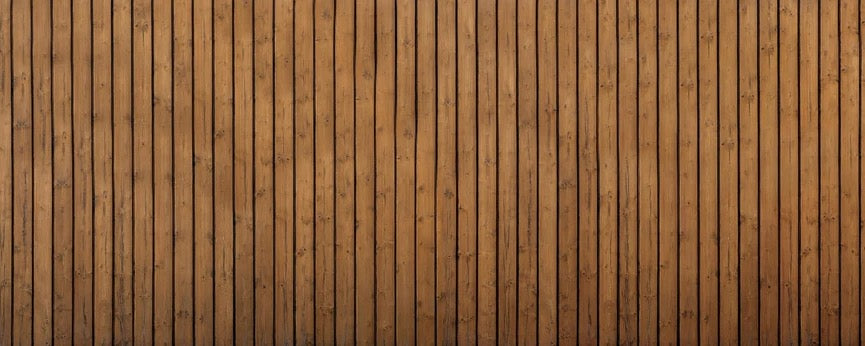 Küchenrückwand - Braune vertikale Holzdielen