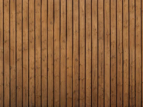 Küchenrückwand - Braune vertikale Holzdielen