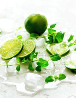 Küchenrückwand - Hausgemachte Limettenlimonade mit Gurke