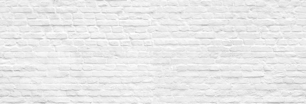 Küchenrückwand - Weiße nahtlose Backsteinmauer