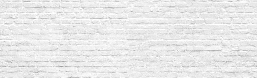 Küchenrückwand - Weiße nahtlose Backsteinmauer
