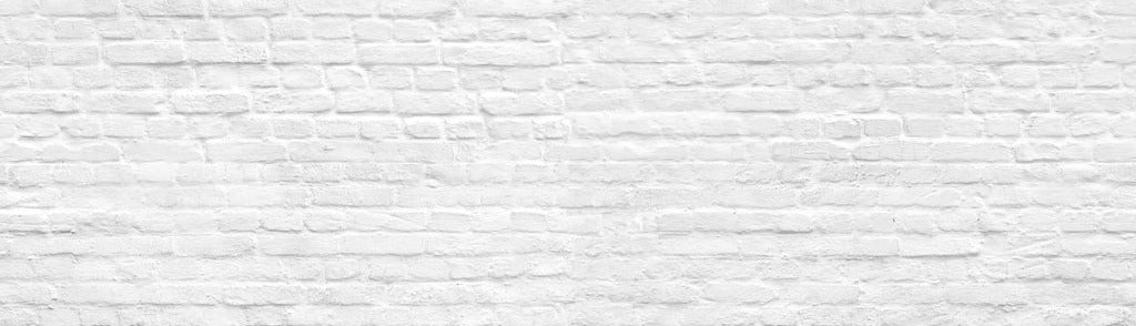 Küchenrückwand - Weiße nahtlose Backsteinmauer