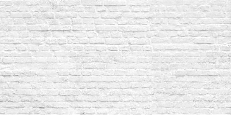 Küchenrückwand - Weiße nahtlose Backsteinmauer