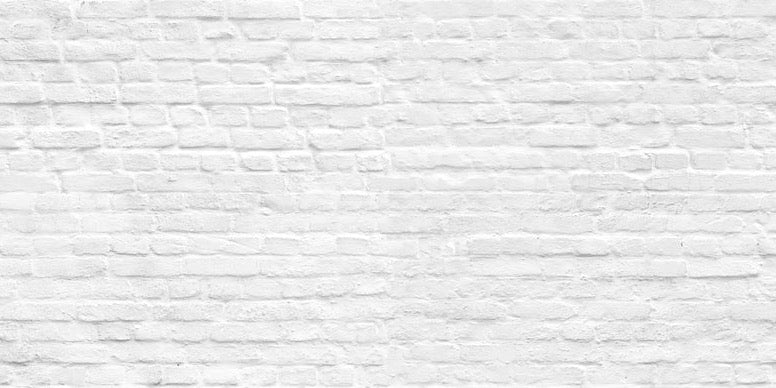 Küchenrückwand - Weiße nahtlose Backsteinmauer