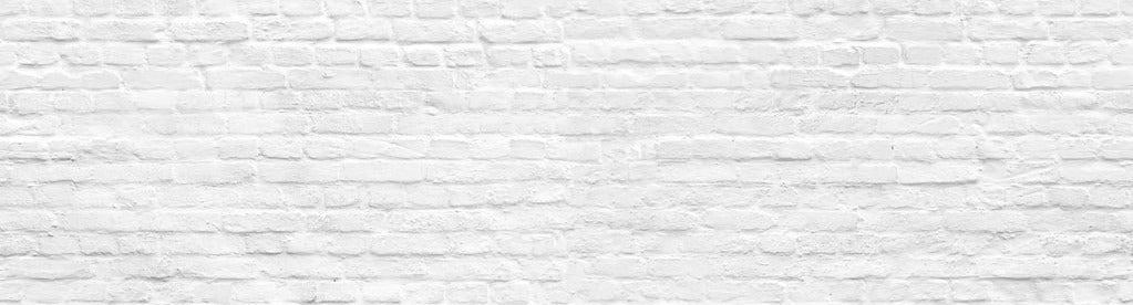 Küchenrückwand - Weiße nahtlose Backsteinmauer