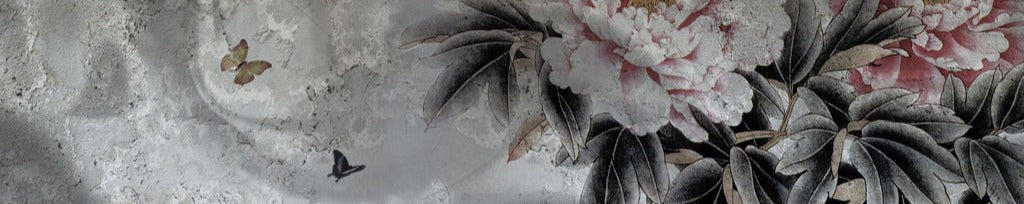 Küchenrückwand - Blumenstrauß abgebildet auf Beton