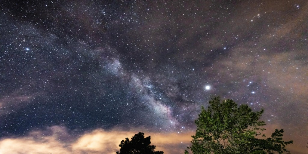 Küchenrückwand - Sterne im Himmel bei Nacht