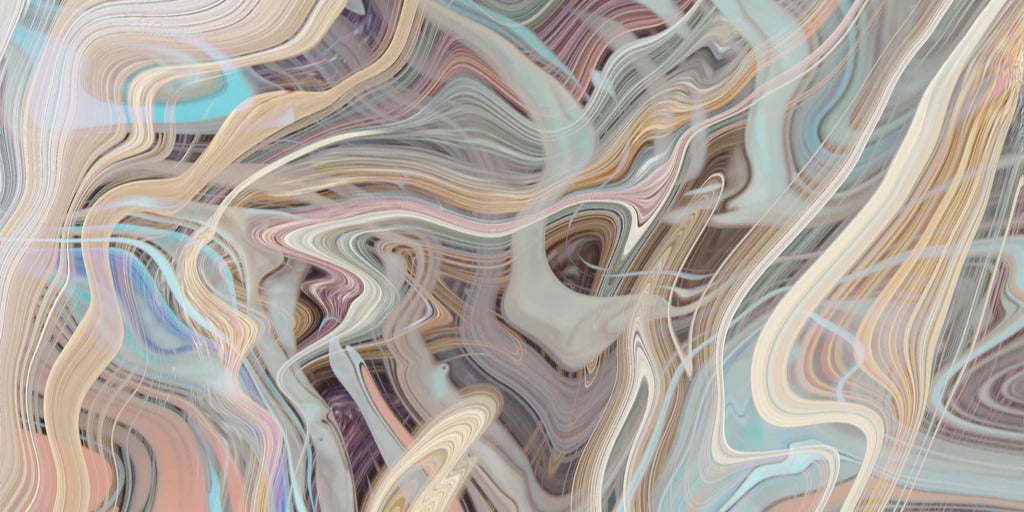 Küchenrückwand - Ein Strudel aus Marmor