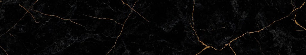 Küchenrückwand - Schwarzer Marmor mit dünnen goldenen Adern