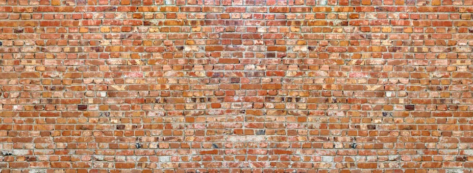 Küchenrückwand - Ziegelmauer in roter Farbe