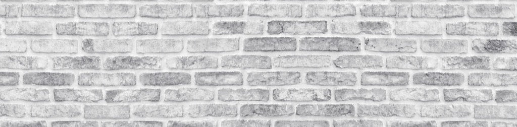 Küchenrückwand - Weiß gewaschene Ziegelwand