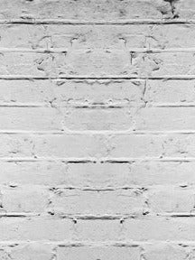 Küchenrückwand - Weiß grau beschädigte Backstein Wand