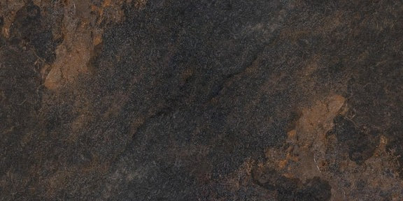 Küchenrückwand - Schwarz braun rostigen Stein Fliesen