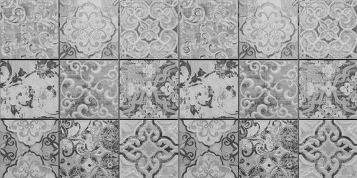 Küchenrückwand - Graue rechteckige Vintage Zementwand