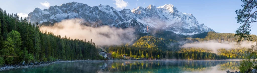 Küchenrückwand - Panoramablick auf die Zugspitze