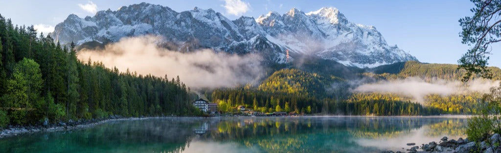 Küchenrückwand - Panoramablick auf die Zugspitze