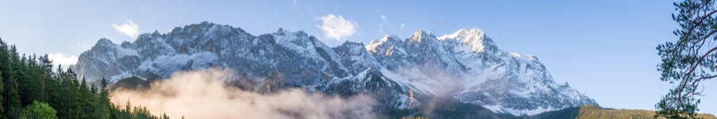 Küchenrückwand - Panoramablick auf die Zugspitze