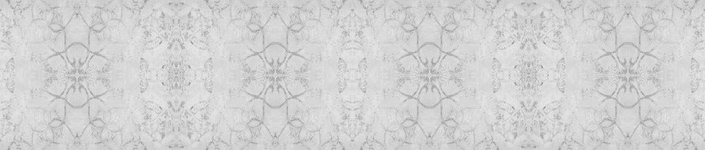 Küchenrückwand - Abgenutzte weiße Tapetenmuster