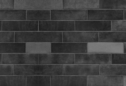 Küchenrückwand - Edle Schwarze Ziegel