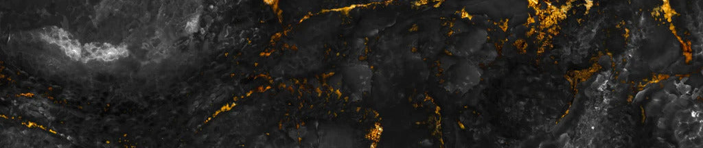 Küchenrückwand - Natürliche schwarze Marmorstruktur mit goldenen Adern