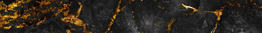Küchenrückwand - Schwarzer Marmor mit goldenen Adern