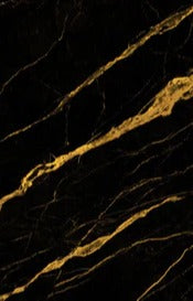 Küchenrückwand - Schwarz goldener Marmor