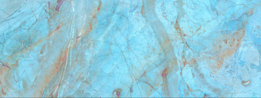 Küchenrückwand - Luxuriöser Onyxmarmor in Aqua Tone