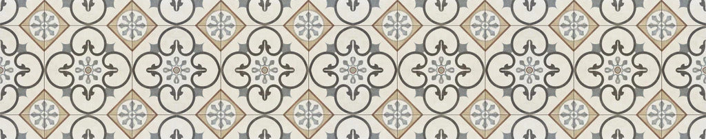 Küchenrückwand - Nahtlose beige graue Fliesen