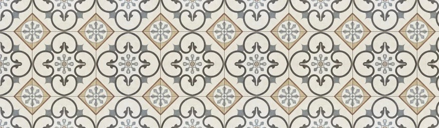 Küchenrückwand - Nahtlose beige graue Fliesen